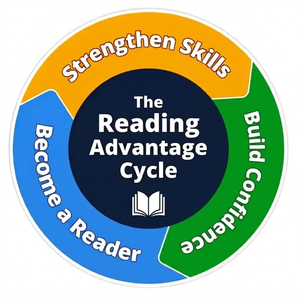 IRD integrated reading cycle — phonics, fluency, and comprehension reinforcing each other